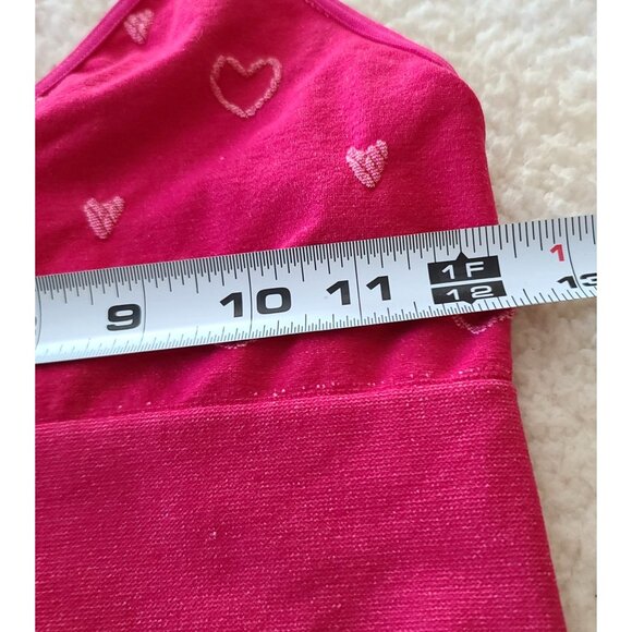 by Anthropologie Jenny Seamless Bralette T-Back S/M Pink Hearts Adjustable NWOT - Picture 5 of 8